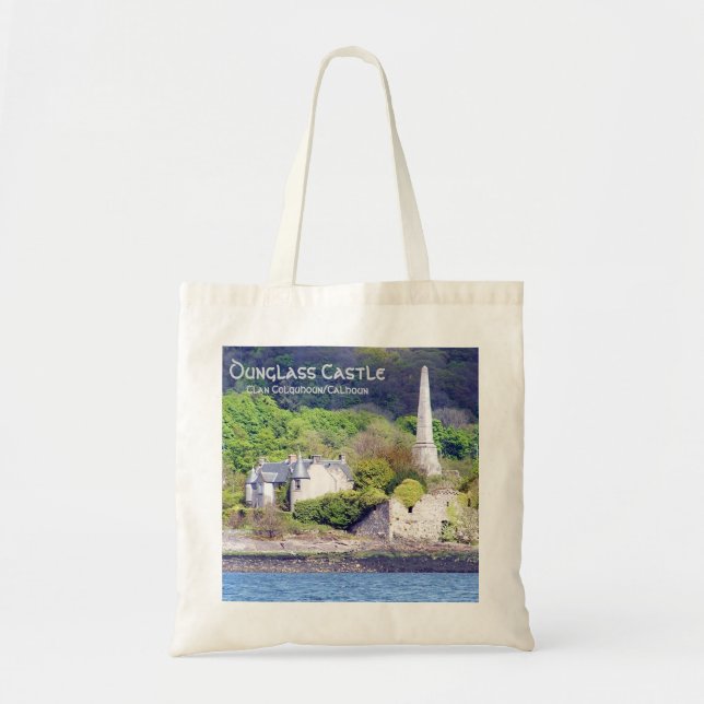 Dunglass Castle  – Clan Colquhoun/Calhoun Tote Bag (Front)