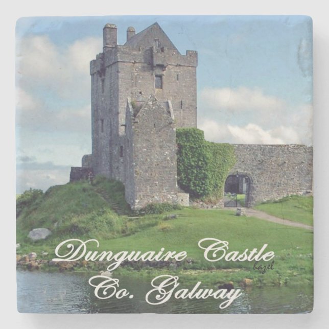 Dunguaire Castle, Kinvarra, Galway. Irish Coaster. Stone Coaster (Front)