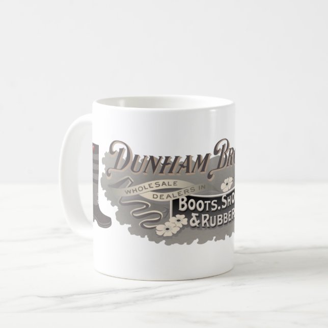 Dunham Bros. Boots, Shoes, and Rubbers Mug (Front Left)