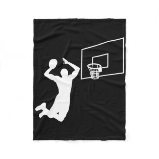 Dunk Bysketbyll Player Slam Dunk Byller Bysketbyll Fleece Blanket