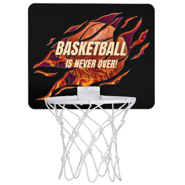 Dunk Dreams: Basketball Printed Mini Hoop (Front)