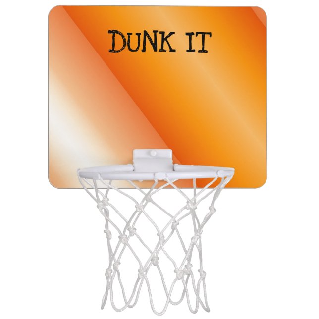 Dunk It Orange Twist Mini Basketball Hoop (Front)