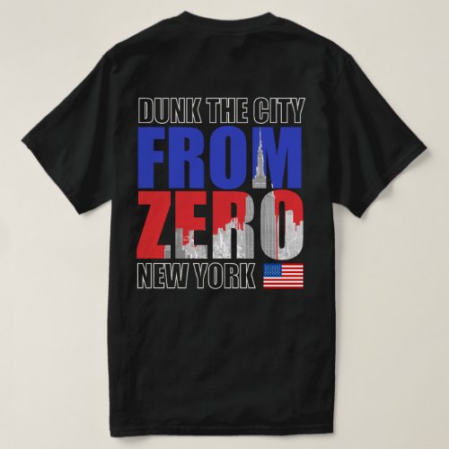 Dunk the City _ New York Black FB  T_Shirt