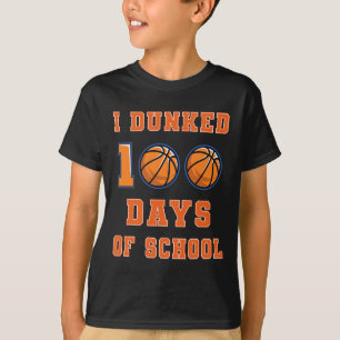 Dunked 100 Days Of School Basketball 100th Day Of T-Shirt