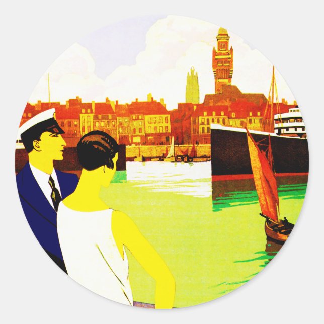 Dunkerque Classic Round Sticker (Front)
