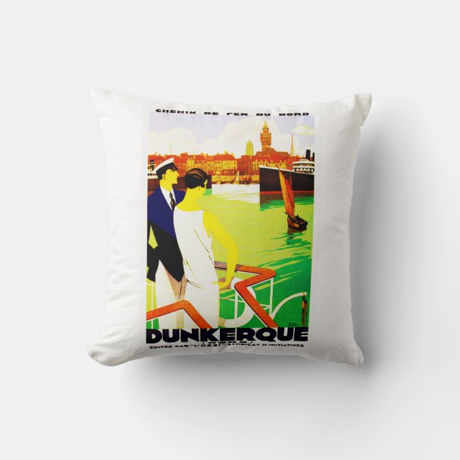 Dunkerque Throw Pillow (Front)
