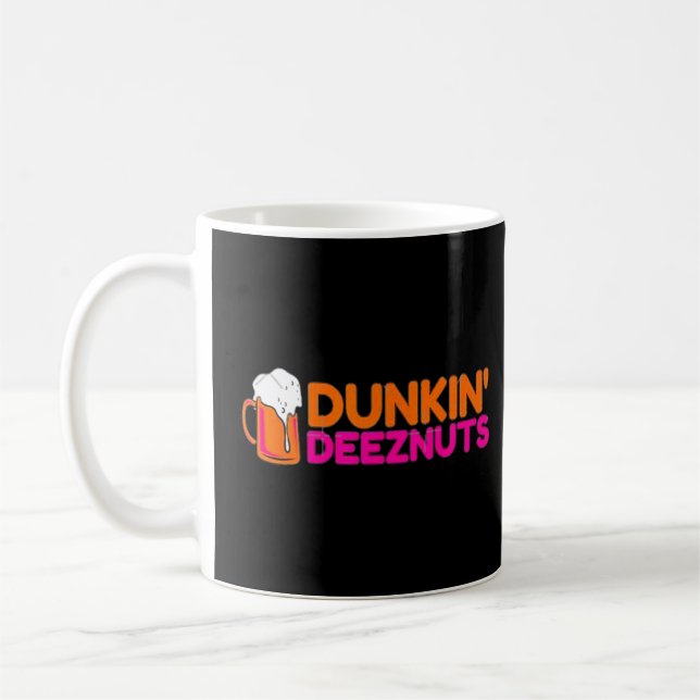 Dunkin Deez Nuts By Merch  Coffee Mug (Left)