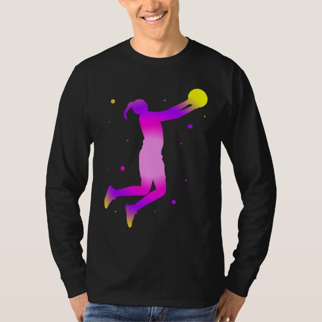 Dunking basketball player basket  basketball playe T-Shirt (Front)