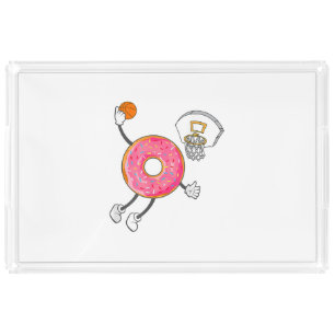 Dunking Donut Hole Food Champ Acrylic Tray