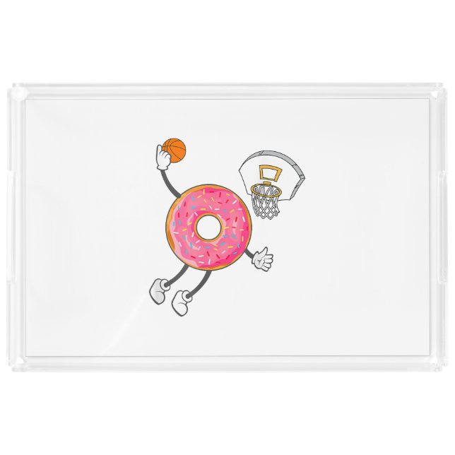 Dunking Donut Hole Food Champ Acrylic Tray (Front)