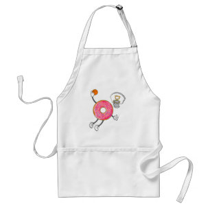 Dunking Donut Hole Food Champ Adult Apron