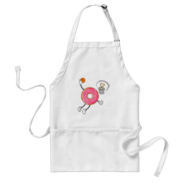 Dunking Donut Hole Food Champ Adult Apron (Front)