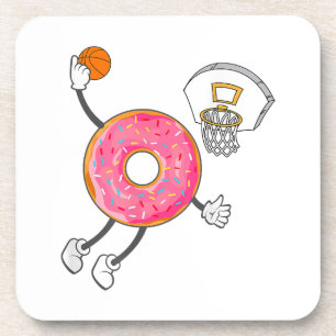 Dunking Donut Hole Food Champ Beverage Coaster