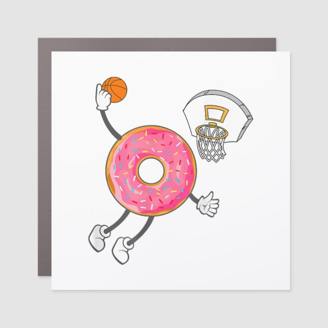 Dunking Donut Hole Food Champ Car Magnet (Front)