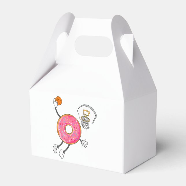 Dunking Donut Hole Food Champ Favor Boxes (Front Side)