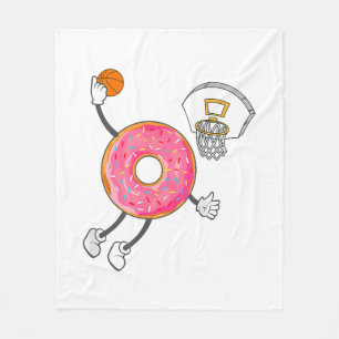 Dunking Donut Hole Food Champ Fleece Blanket