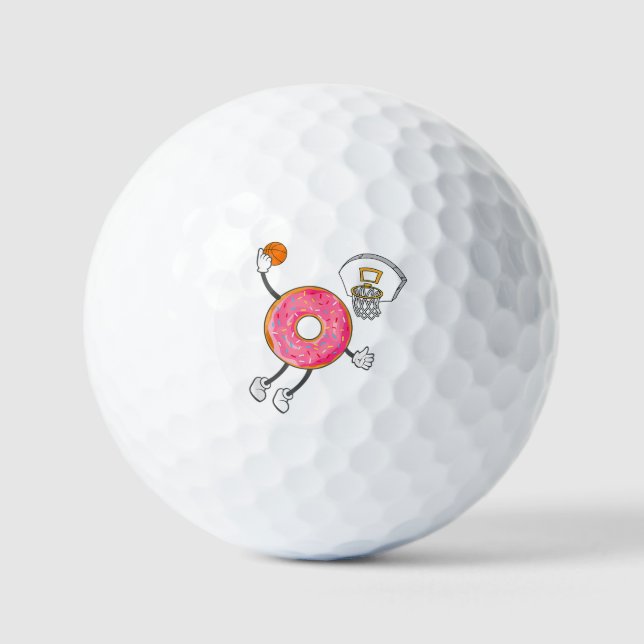 Dunking Donut Hole Food Champ Golf Balls (Front)
