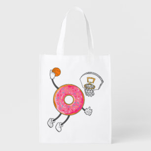 Dunking Donut Hole Food Champ Grocery Bag