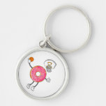 Dunking Donut Hole Food Champ Keychain