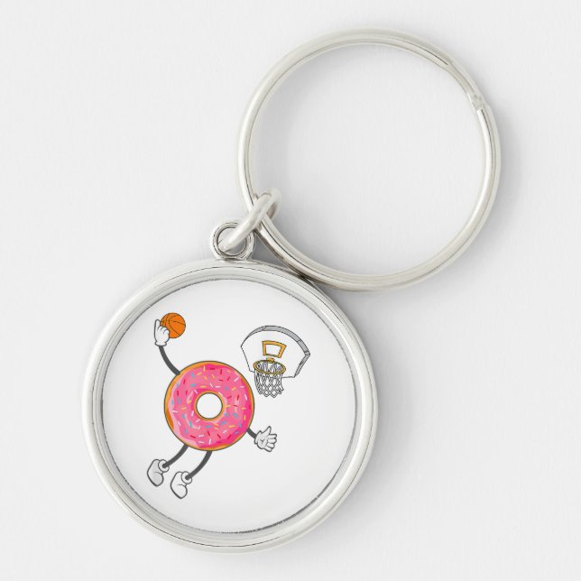 Dunking Donut Hole Food Champ Keychain (Front)
