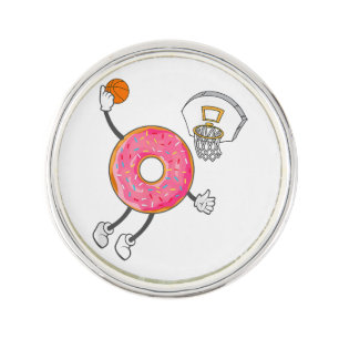 Dunking Donut Hole Food Champ Lapel Pin