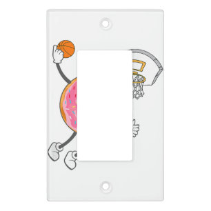 Dunking Donut Hole Food Champ Light Switch Cover
