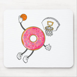 Dunking Donut Hole Food Champ Mouse Pad