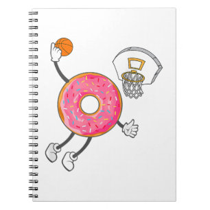 Dunking Donut Hole Food Champ Notebook