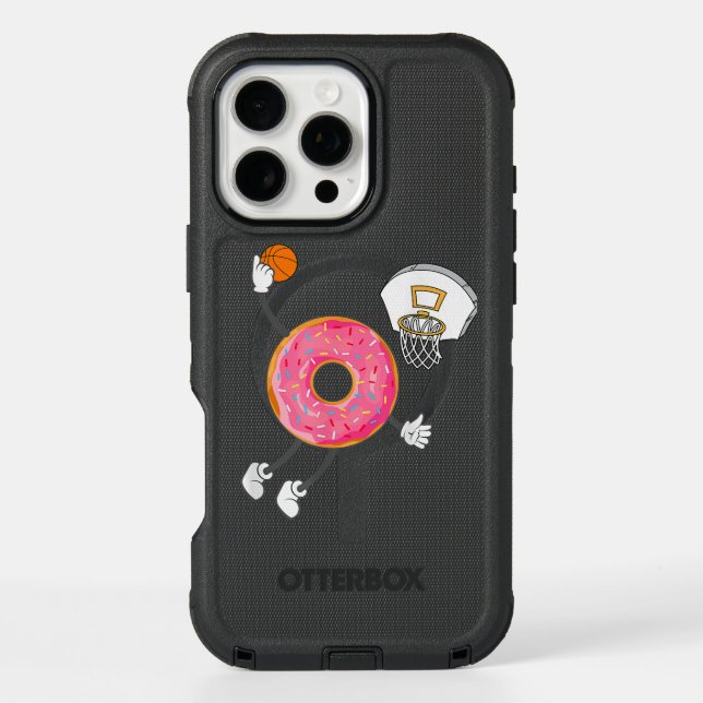 Dunking Donut Hole Food Champ Otterbox iPhone Case (Back)