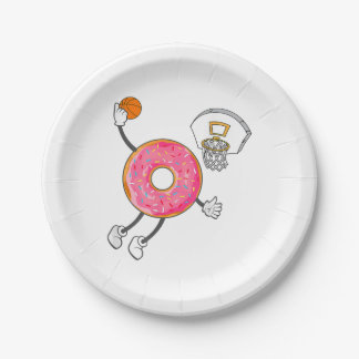 Dunking Donut Hole Food Champ Paper Plates