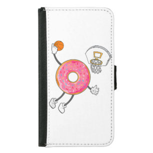 Dunking Donut Hole Food Champ Samsung Galaxy S5 Wallet Case