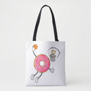 Dunking Donut Hole Food Champ Tote Bag