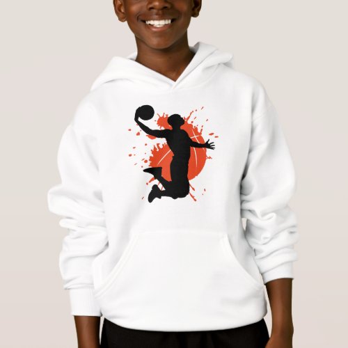Dunking in Style Basketball Design Hoodie