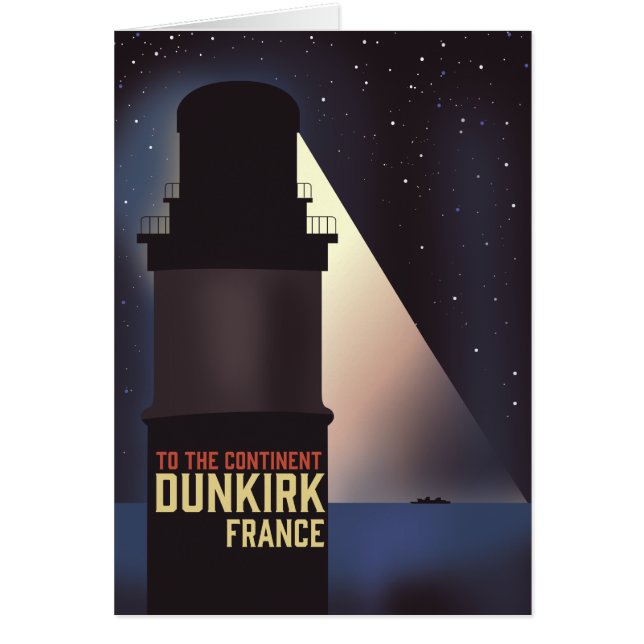 Dunkirk Lighthouse travel poster. Cards (Front)