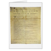 Dunlap Broadside Declaration of Independence 1774 Cards (Front)