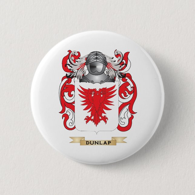 Dunlap Coat of Arms Pinback Button (Front)