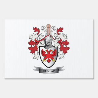 Dunlap Family Crest Coat of Arms Sign
