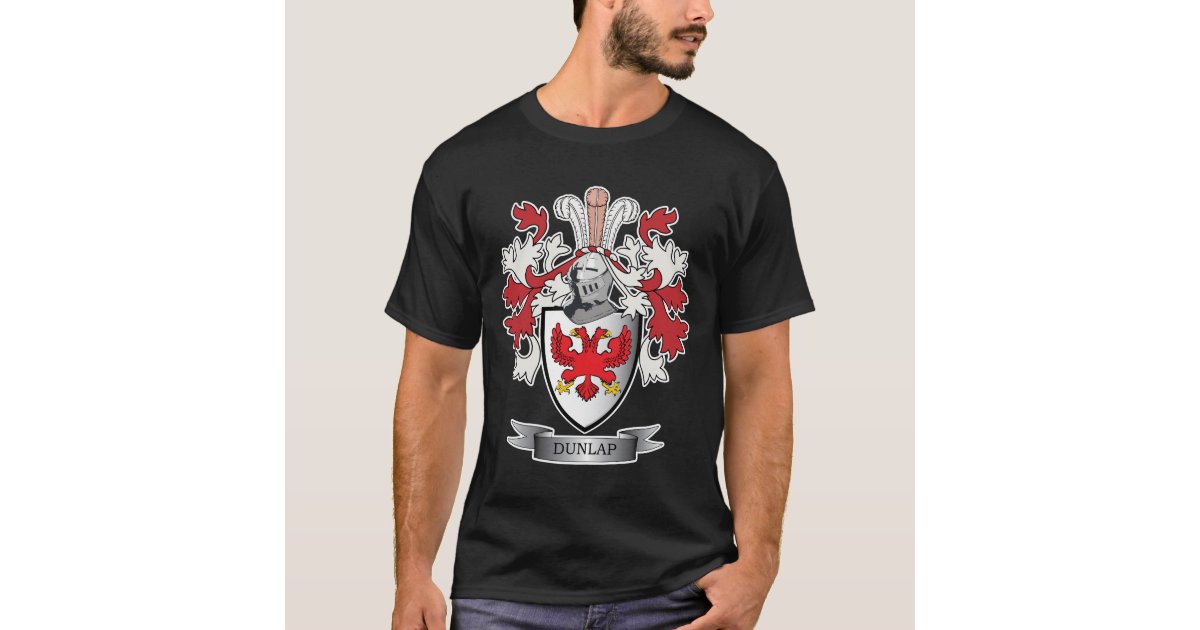 Dunlap Family Crest Coat of Arms T-Shirt | Zazzle