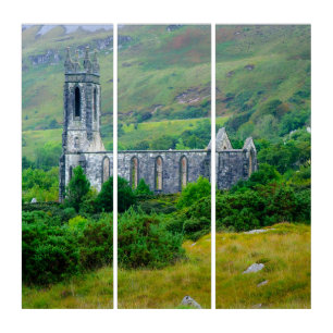 Dunlewey Church in the Irish Countryside Triptych