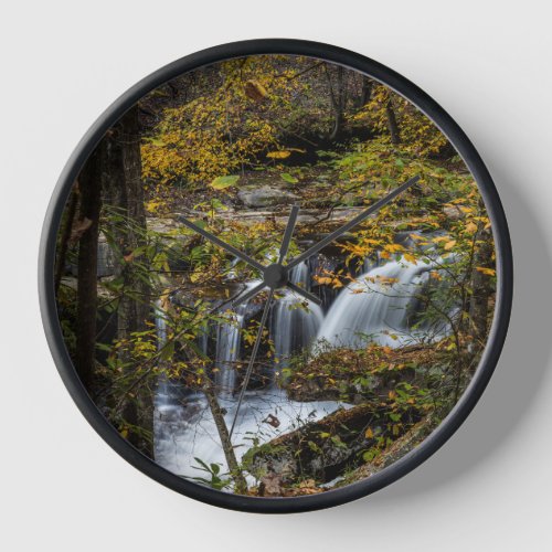 Dunloup Creek Falls  West Virginia Clock