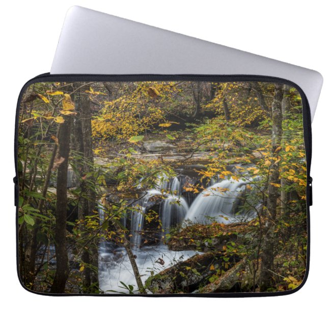 Dunloup Creek Falls | West Virginia Laptop Sleeve (Front)
