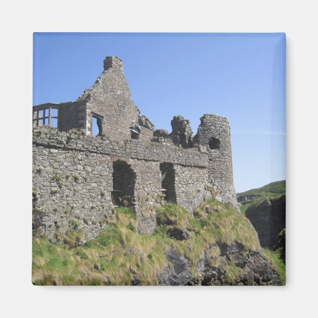 Dunluce Castle near Bushmills and Portrush, 3 Magnet (Front)