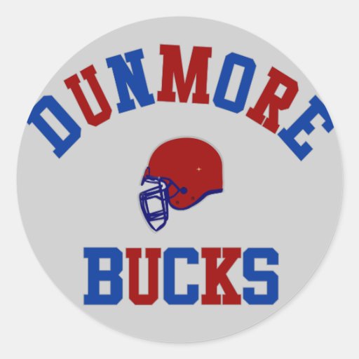 Dunmore Bucks Football Sticker | Zazzle