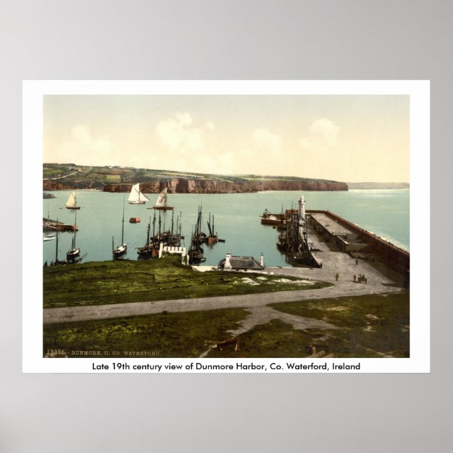 Dunmore Harbor, County Waterford Poster (Front)
