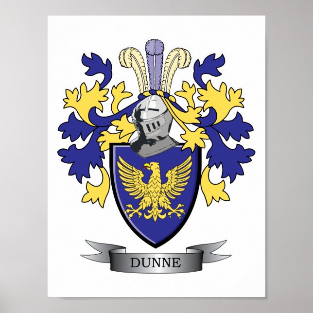 Dunne Coat of Arms Poster (Front)