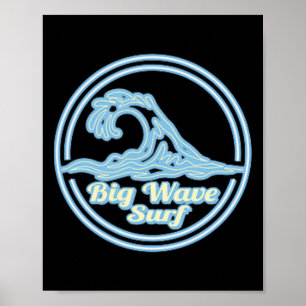 Dunnet Y Big Wave Surf Club, Surfing Graphic Poster