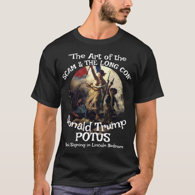 Dunning Kruger Bathtub Halibut Ponzi Scheme Trump T-Shirt (Front)