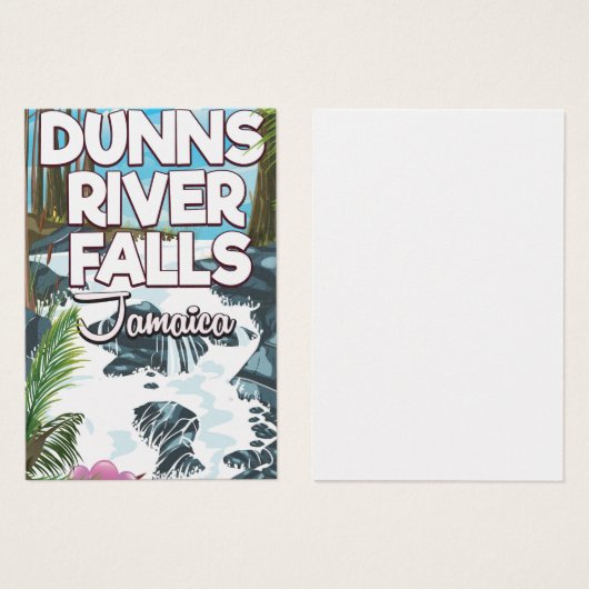 Dunn's River Falls Jamaica travel poster (Front & Back)