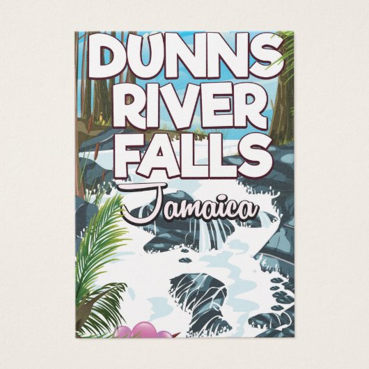 Dunn's River Falls Jamaica travel poster (Front)