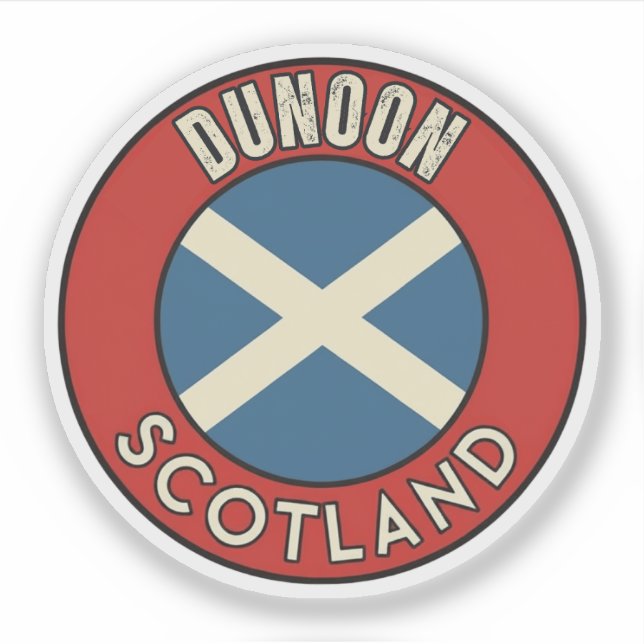 Dunoon, Scotland Sticker (Front)